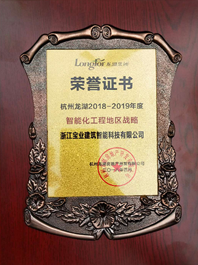 杭州龙湖2018-2019年度智能化工程地区战略